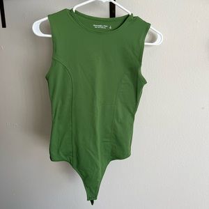 Green Abercrombie bodysuit